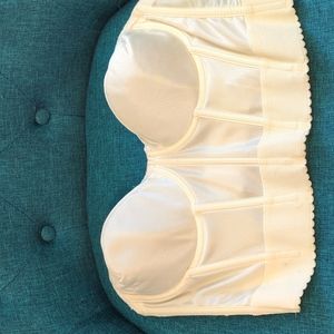 Dominique strapless ivory bustier